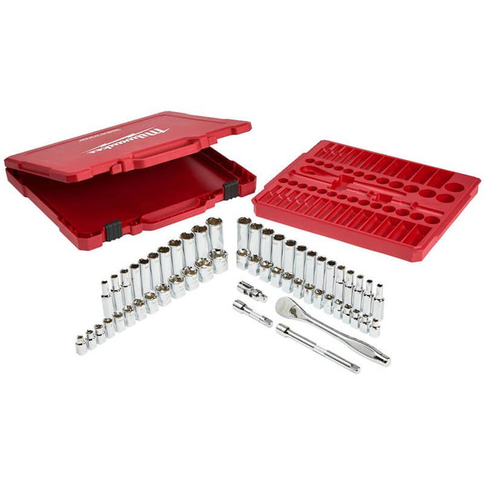 MILWAUKEE 3/8 Drive Ratchet & Socket Set 4932464946