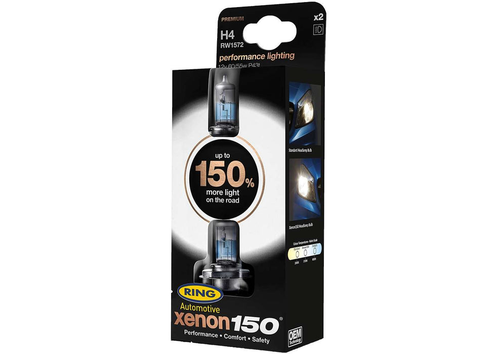 H4 Xenon 150 Twin Pack