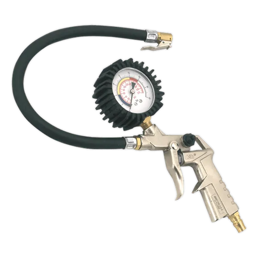 Sealey Tyre Inflator with Clip-On Connector SA924