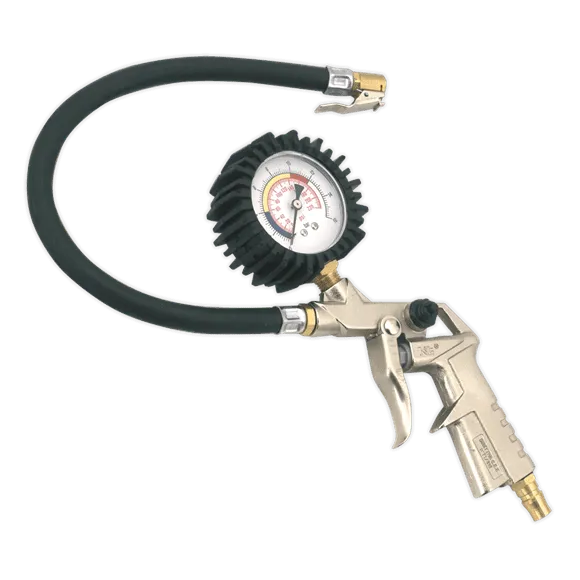 Sealey Tyre Inflator with Clip-On Connector SA924