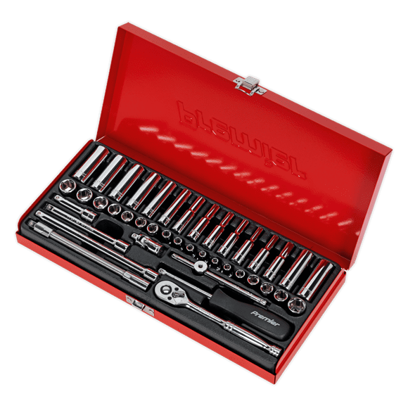 Sealey 1/4"Sq Drive Socket Set - Metric/Imperial AK690