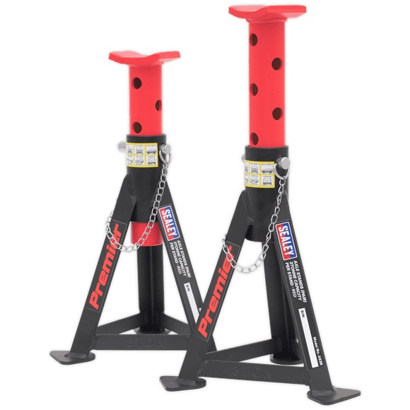 Sealey Axle Stands (Pair) - Red AS3R