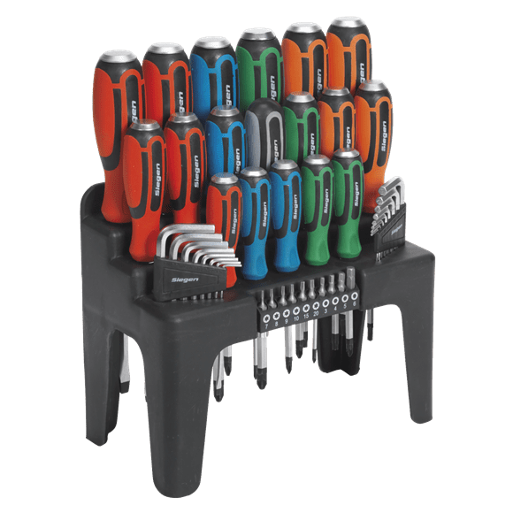 Sealey Hammer-Thru Screwdriver, Hex Key & Bit Set S01106