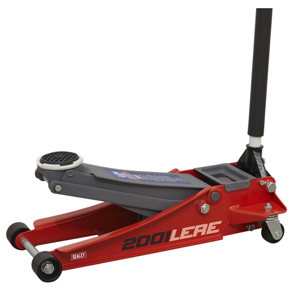 Sealey 2.25tonne Low Entry Trolley Jack with Rocket Lift - Red 2001LERE
