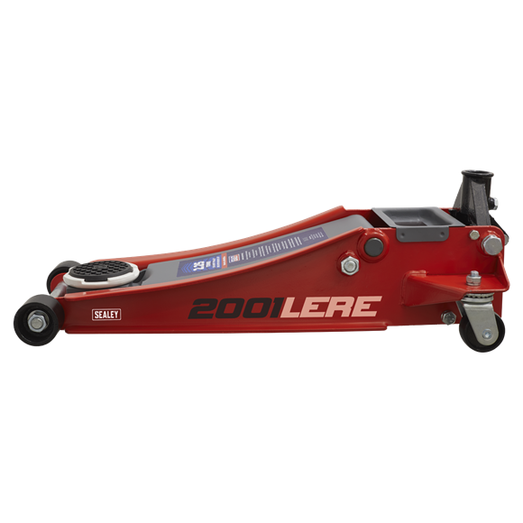 Sealey 2.25tonne Low Entry Trolley Jack with Rocket Lift - Red 2001LERE