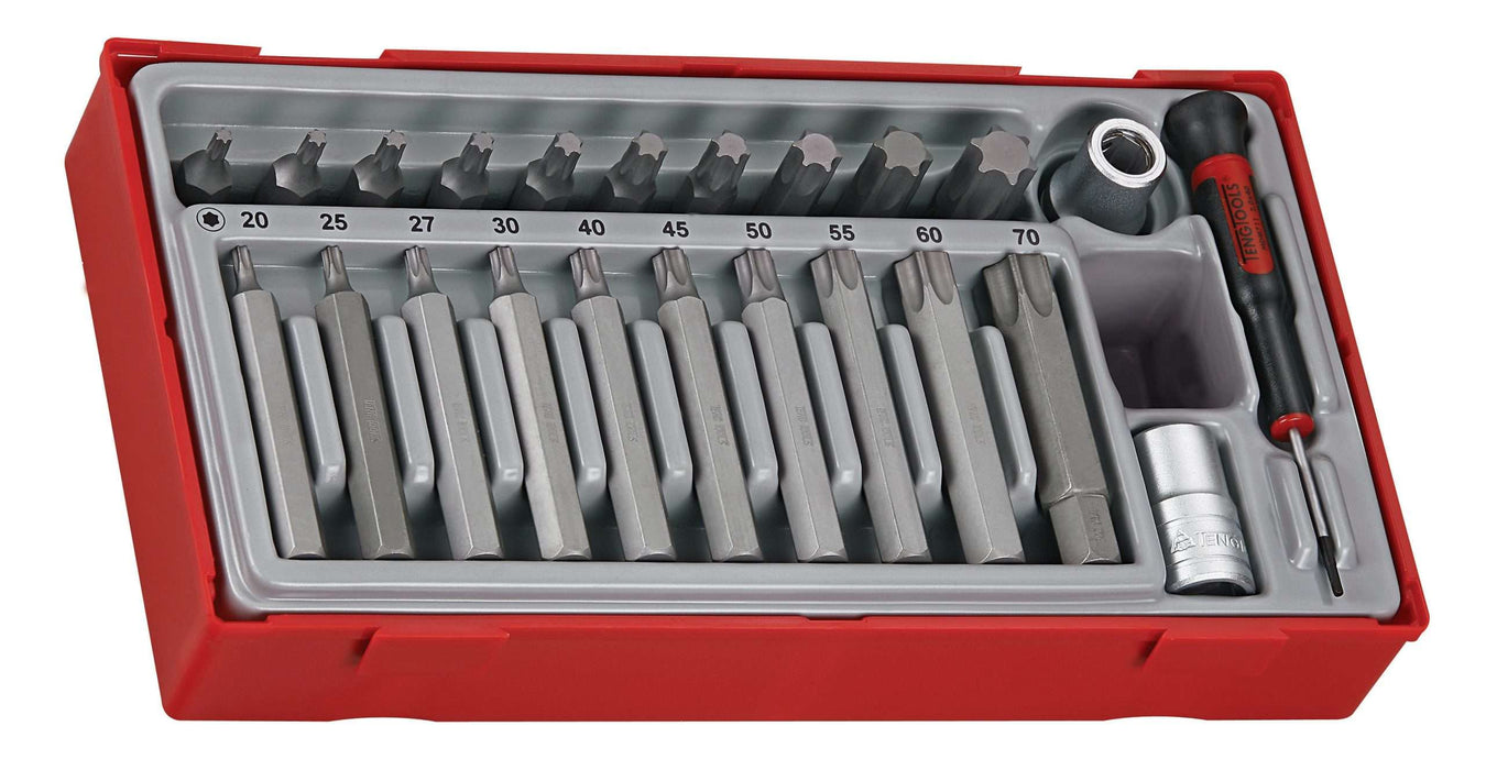 Teng Tools TTTX23 23 Piece 1/2" Drive TX Bit Socket Set