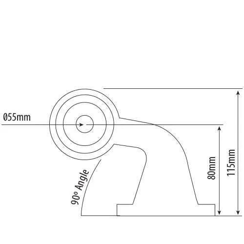 90° LED Stalk Lamp | Right