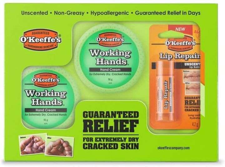 O’Keeffe’s Skincare Working Hands And Lip Repair Winter Essential Gift Pack