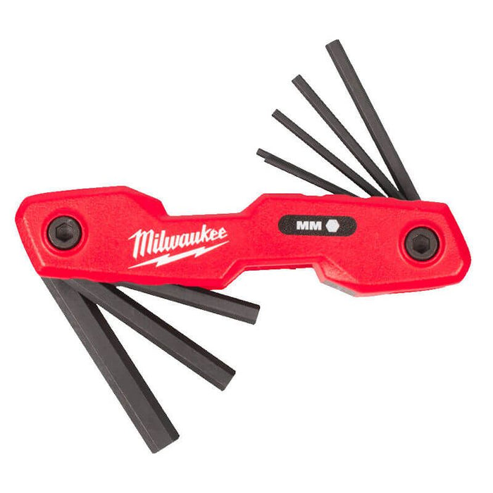 MILWAUKEE 8PC METRIC FOLDING HEX KEY SET