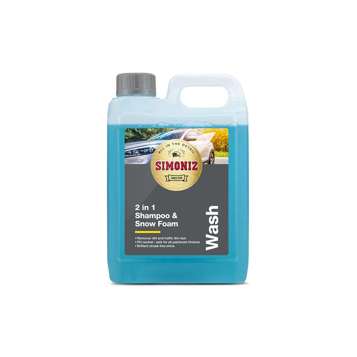 Simoniz 2 in 1 Shampoo and Snow Foam 2 Litre
