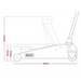 3 Tonne Trolley Jack with Rocket Lift &#8211; Red
