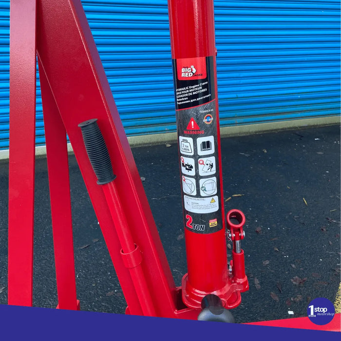 Big Red Foldable Engine Crane Hoist - 2 Ton T32002CX-GS