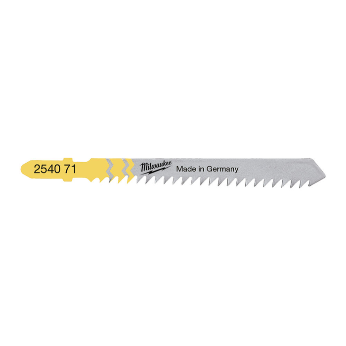 MILWAUKEE JIGSAW BLADE 75 X 3 MM T 111 C -5 PCS