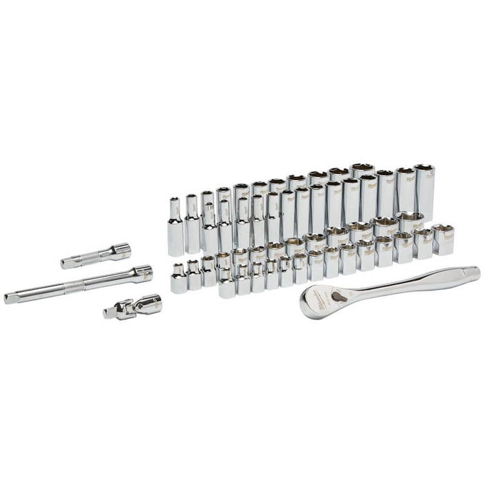 MILWAUKEE 3/8 Drive Ratchet & Socket Set 4932464946