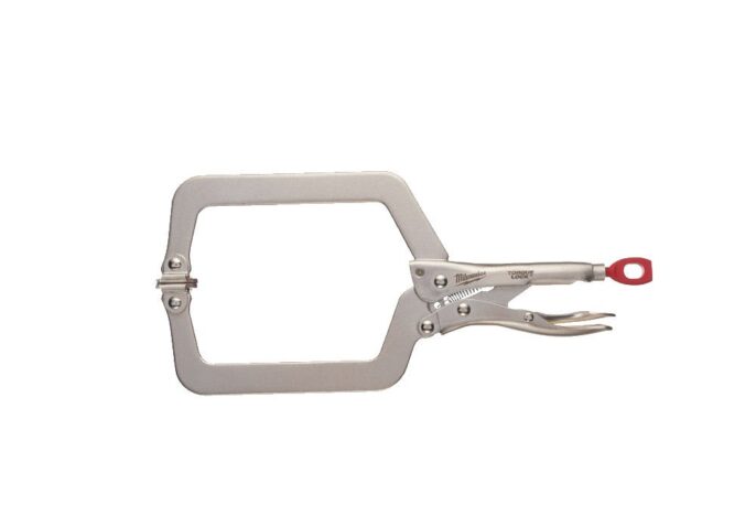 Milwaukee 9" Torque Lock Deep Reach Locking C-Clamp with Swivel Jaws