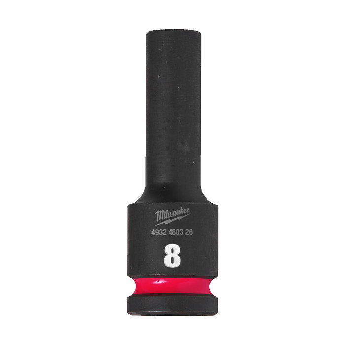 MILWAUKEE HEX SOCKET SHOCKWAVE? 1/2 DEEP 8 MM -1 PC