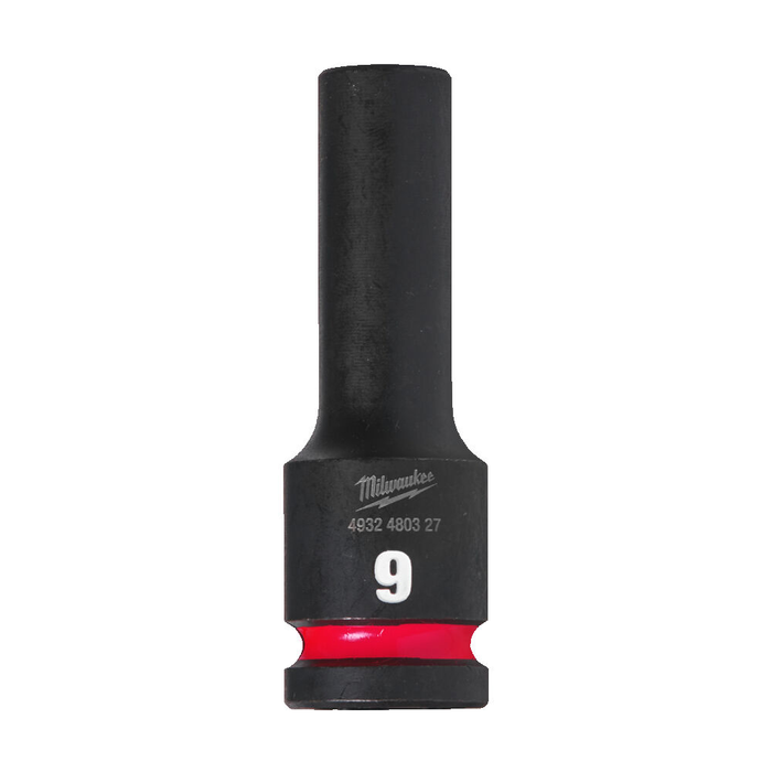 MILWAUKEE HEX SOCKET SHOCKWAVE? 1/2 DEEP 9 MM -1 PC