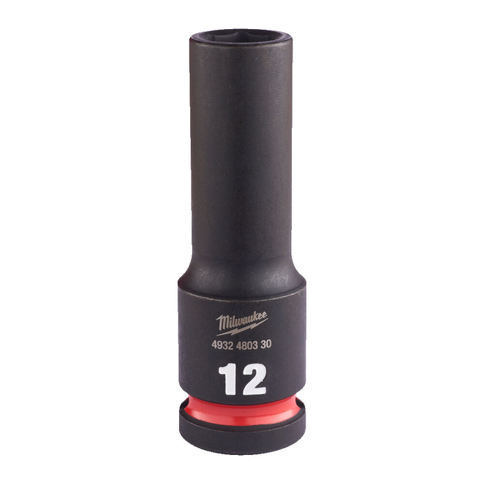 MILWAUKEE HEX SOCKET SHOCKWAVE? 1/2 DEEP 12 MM -1 PC