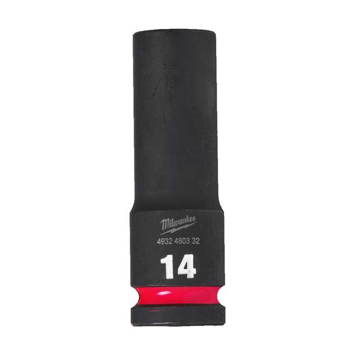 MILWAUKEE HEX SOCKET SHOCKWAVE? 1/2 DEEP 14 MM -1 PC