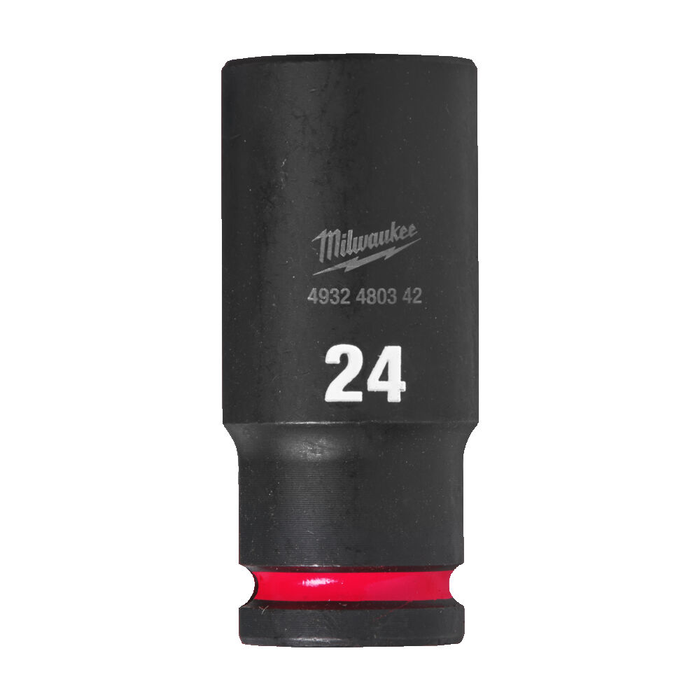 MILWAUKEE HEX SOCKET SHOCKWAVE? 1/2 DEEP 24 MM -1 PC