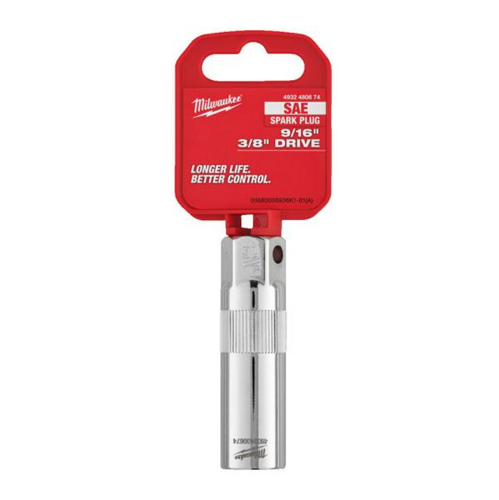 Milwaukee 3/8 IN Drive 9/16 IN Spark Plug Socket