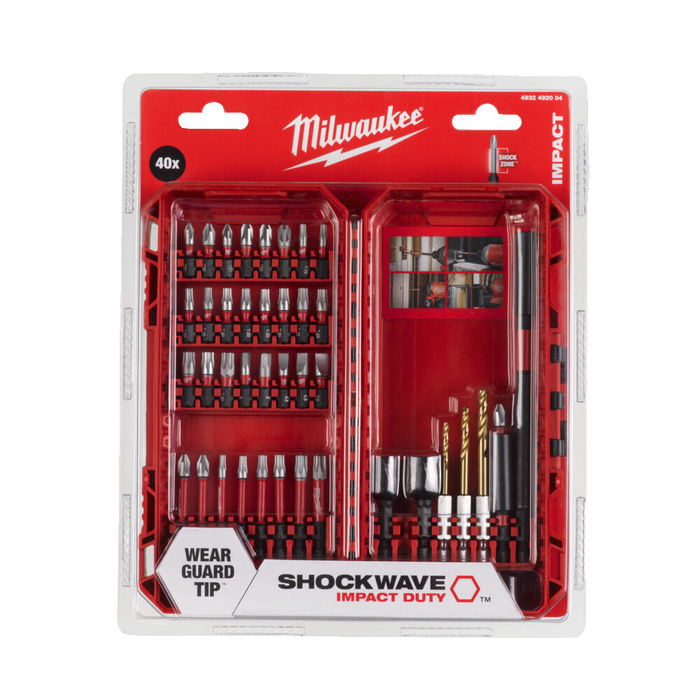 Milwaukee SHOCKWAVE Impact Duty CD D/Drive Set - 40 pc