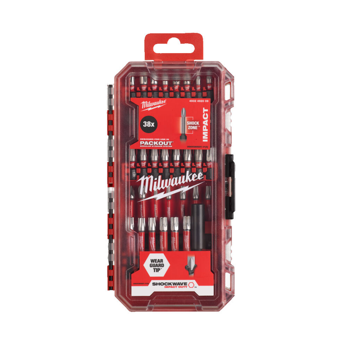 Milwaukee SHOCKWAVE Impact Duty CD Set - 38 pc