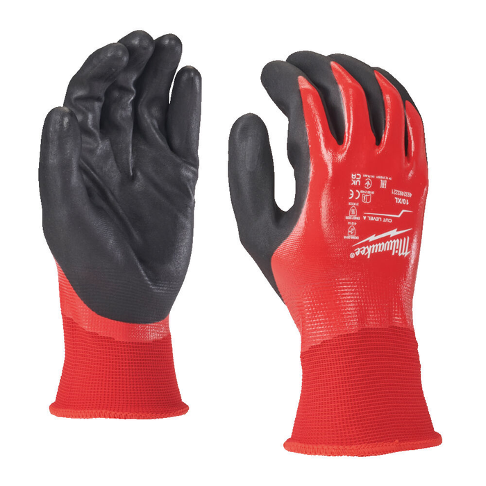 MILWAUKEE FULLY DIP CUT A GLOVES - 8/M - 1 PC