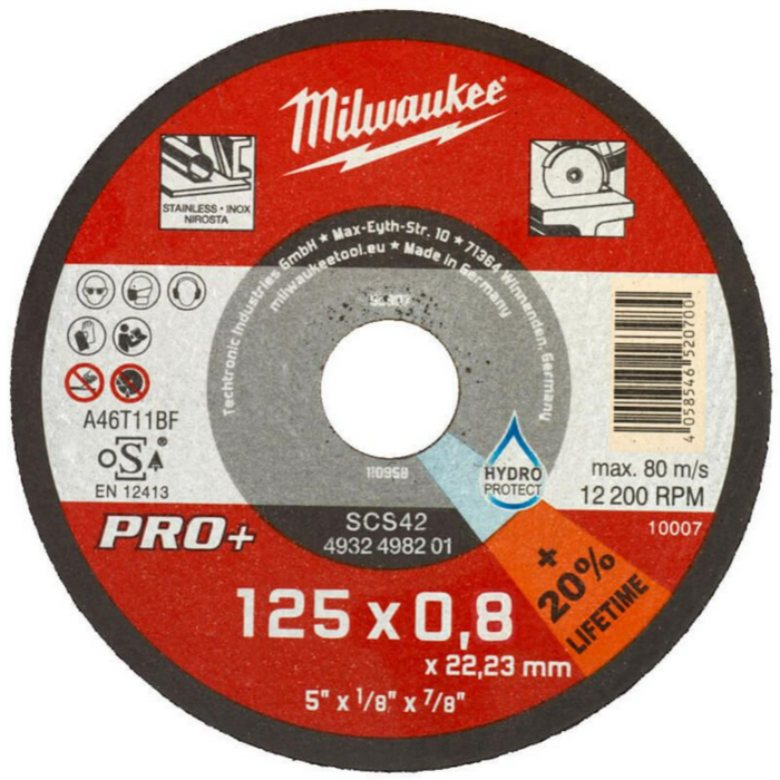 Milwaukee cutting disc Pro 125x0.8mm
