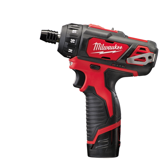 Milwaukee M12™ SUB COMPACT SCREWDRIVER (2 X 2.0 AH BATTERIES & CHARGER IN BMC)