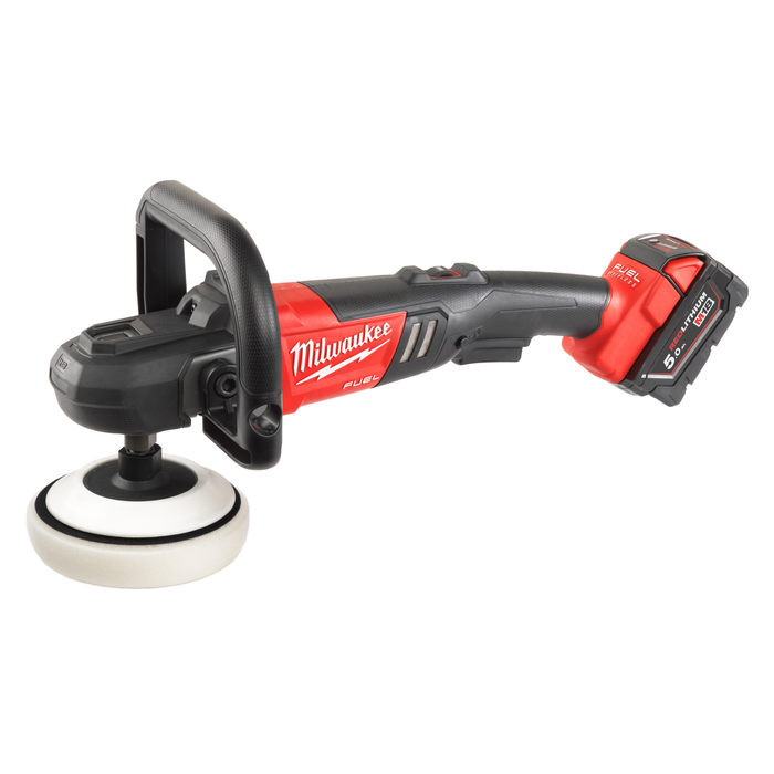 Milwaukee M18 FAP180-502 X BTY. POLISHER (2 X 5.0 AH BATTERIES CHARGER IN HD BOX)