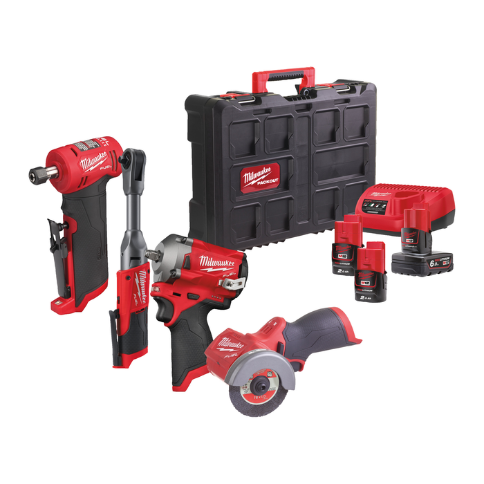 Milwaukee M12 FPP4 B-623 P M12 (4 PIECE POWER PACK)