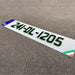 4D Neon Green Black Number Plates