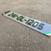 4D Neon Green Black Number Plates