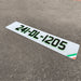 4D Neon Green Black Number Plates