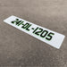 4D Neon Green Black Number Plates
