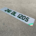4D Neon Green Black Number Plates