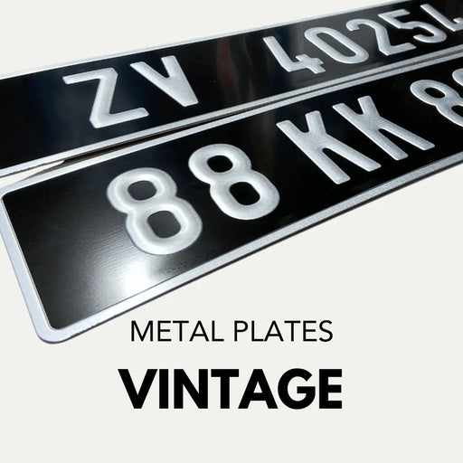 VINTAGE NUMBER PLATES