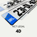 4D NCT NUMBER PLATES