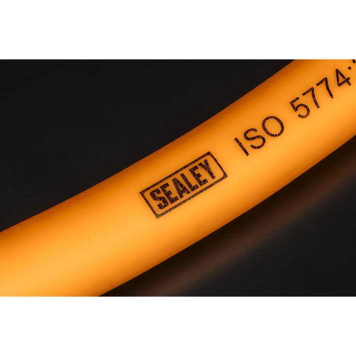 Sealey High-Visibility Hybrid Air Hose with 1/4"BSP Unions 10m x 8mm
