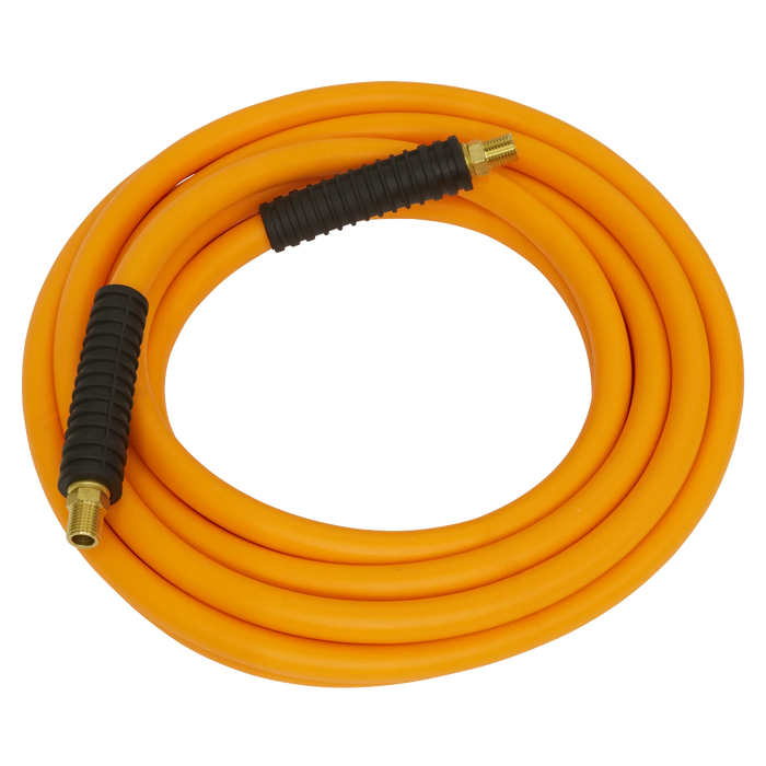 Sealey High-Visibility Hybrid Air Hose with 1/4"BSP Unions 10m x 8mm