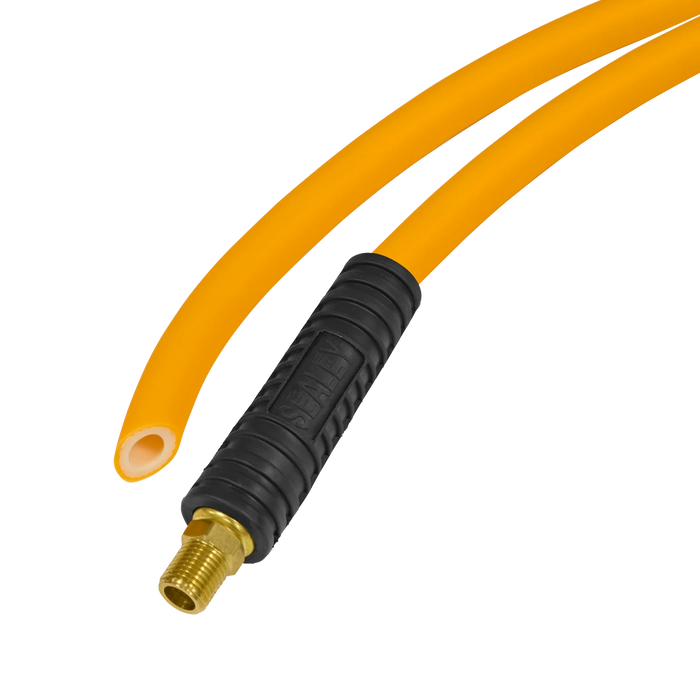Sealey High-Visibility Hybrid Air Hose with 1/4"BSP Unions 10m x 8mm