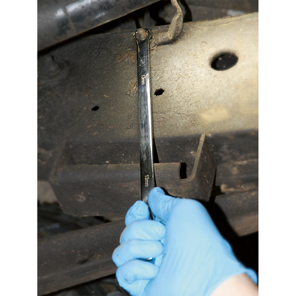 Sealey Premier Extra-Long Double Ring Ratchet/Fixed Spanner Set 7pc AK6319