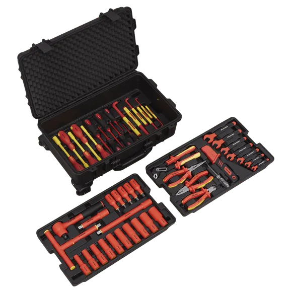 Sealey 49pc 1/2"Sq Drive 1000V Insulated Tool Kit