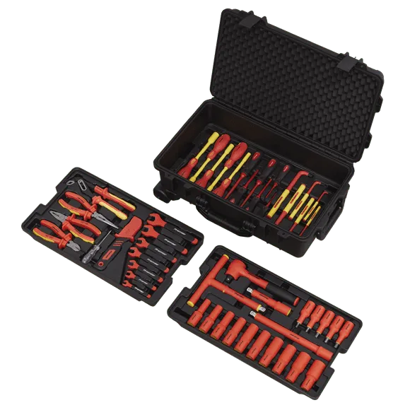 Sealey 49pc 1/2"Sq Drive 1000V Insulated Tool Kit