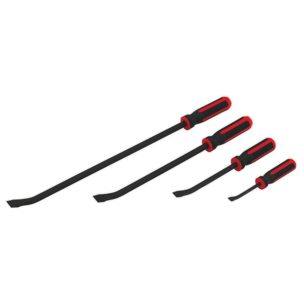 Sealey Premier Heavy-Duty Angled Pry Bar Set with Hammer Cap 4pc AK9105