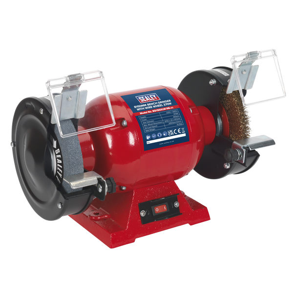 Sealey 150mm Bench Grinder with Wire Wheel BG150XLW/98