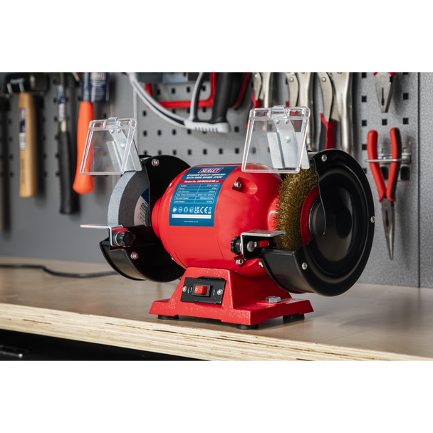 Sealey 150mm Bench Grinder with Wire Wheel BG150XLW/98