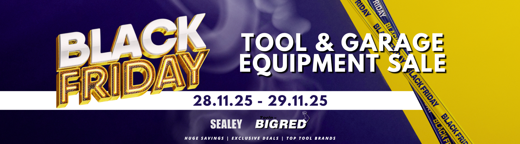 Black Friday tool and garage equipment sale