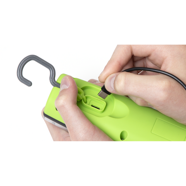 Sealey LED Twist Rechargeable Inspection Light 8W COB & 1W SMD LED1001G - Green